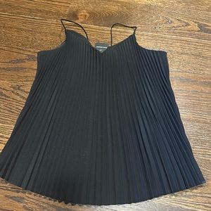 Club Monaco pleated Black tank - NEVER WORN!! Size M